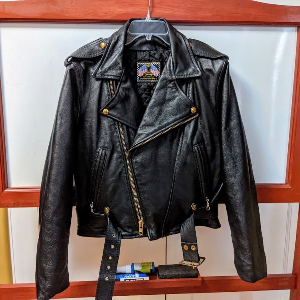 Vanson motorcyle jacket, made in USA